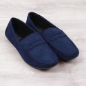 Mokasyny slip on NEWS M EVE340B granatowe