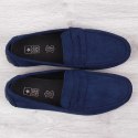 Mokasyny slip on NEWS M EVE340B granatowe