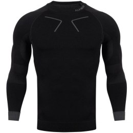 Koszulka termoaktywna Alpinus Tactical Base Layer czarno-szara M GT43219