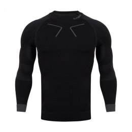 Koszulka termoaktywna Alpinus Tactical Base Layer czarno-szara M GT43219