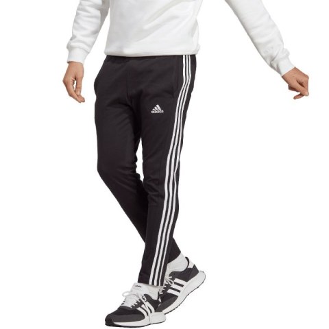 Spodnie adidas Essentials Single Jersey Tapered Open Hem 3-Stripes M IC0044 Spodnie adidas Essentials Single Jersey Tapered Open Hem 3-Stripes M IC0044