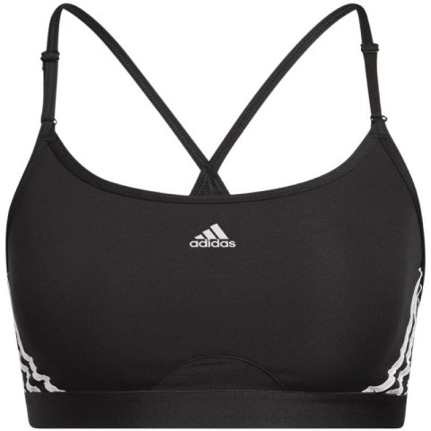 Stanik sportowy adidas Aeroreact Training Light-Support 3-Stripes Bra W HC7862