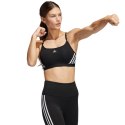 Stanik sportowy adidas Aeroreact Training Light-Support 3-Stripes Bra W HC7862