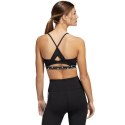 Stanik sportowy adidas Aeroreact Training Light-Support 3-Stripes Bra W HC7862