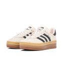 Buty Adidas Gazelle Bold Beżowe Czarne IE0429