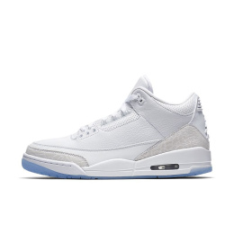 Buty sportowe NIKE Air Jordan 3 - 136064_111 PURE WHITE