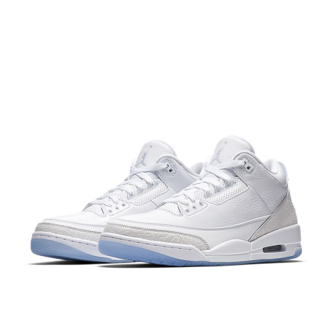 Buty sportowe NIKE Air Jordan 3 - 136064_111 PURE WHITE Buty sportowe NIKE Air Jordan 3 - 136064_111 PURE WHITE