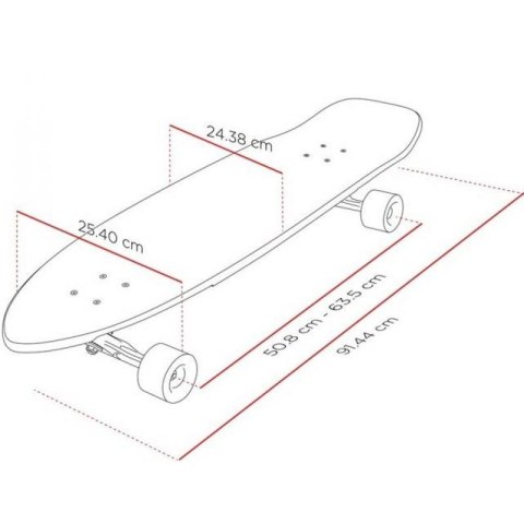 Deskorolka Street Surfing Freeride Longboard 36'' Board984 Deskorolka Street Surfing Freeride Longboard 36'' Board984