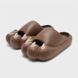 Kapcie klapki pianki EVA designerskie BIG FEET COFFE Brązowy unisex