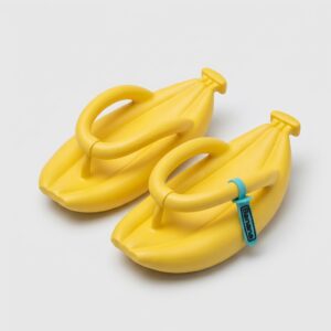 Kapcie klapki banana żółte designerskie BANANA SUM Żółty unisex