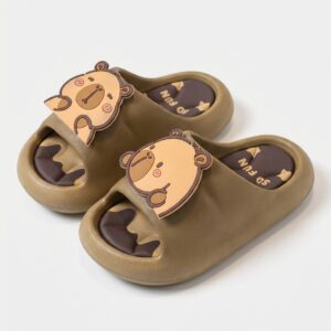 Kapcie klapki EVA designerskie CAPIBARA SWEET Brązowy unisex