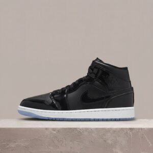 Air Jordan 1 Mid SE Space Jam, czarno-fioletowa kolorówka, lodowata podeszwa, drop 2023, unisex DV1308-004