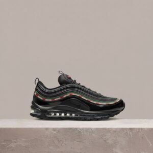 Air Max 97 x Undefeated Black, unisex sylwetka, fale, mudguard, 3M, kolekcjonerski drop z 2017, Nike AJ1986-001