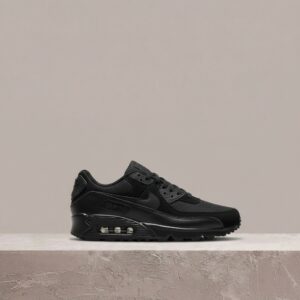 Air Max 90 Recraft Triple Black, Nike, sylwetka low top, czarny drop, sneakersy unisex, CN8490-003