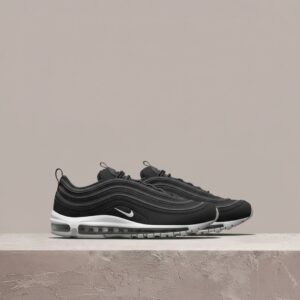 Air Max 97 By You, czarna sylwetka, damskie sneakersy Nike, tekstyl i syntetyk, kolekcjonerski model, FZ0814-900