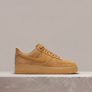 Air Force 1 07 Nike, brązowa sylwetka unisex, skóra naturalna i tekstylia, klasyk do kolekcji, CJ9179-200