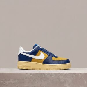 Air Force 1 Low Undefeated Blue Croc, Nike, męskie sneakersy, croc print, 5 Strikes, drop 2021, DM8462-400