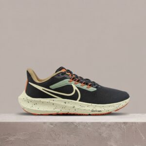 Nike Air Zoom Pegasus 39, czarno pomarańczowy colorway, sneakersy unisex, siatka, guma DX6039-071