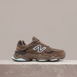 New Balance 9060 Brown Ice, unisex sneakersy, brązowa kolorystyka, skóra i tekstyl, kultowa sylwetka U9060622
