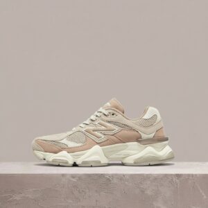 New Balance 9060 Mushroom, sneakersy unisex, beż i krem, skóra plus mesh, chunky sylwetka, drop kolekcjonerski U9060ERC