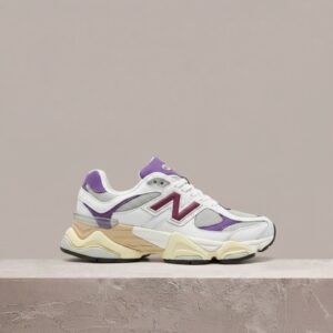 New Balance 9060 Esc, biało-fioletowy drop, unisex, siatka plus skóra, sylwetka nawiązująca do serii 990, U9060ESC