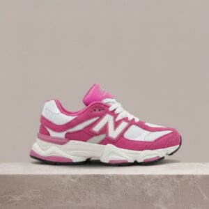 New Balance 9060 Pink, damska sylwetka retro, fuksjowy akcent, siatkowa cholewka, drop 2024, U9060FP