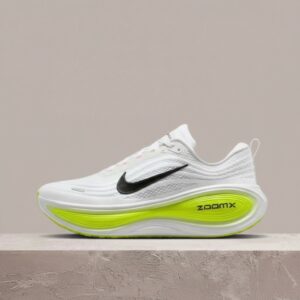 Nike Vomero Plus White Black Volt Barely Volt, unisex, ZoomX plus ReactX, premierowa kolorówka, HV8150-120