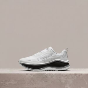 Nike Vomero Plus unisex, white grey, ZoomX, waflowa podeszwa, sylwetka do biegania i na co dzień, II7181-102
