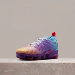 Nike Air VaporMax Plus Fuchsia Dream, damskie, sylwetka TN, siatka, klatka TPU, kolorystyka fiolet błękit FD0823-500