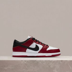 Nike SB Dunk Low Chicago, legendarna kolorystyka, skóra, czerwono-białe, unisex BQ6817-600