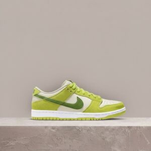 Nike SB Dunk Low Pro Green Apple, dropem z Fruit Pack, unisex, zielony zamsz, kremowa skóra, Zoom Air DM0807-300
