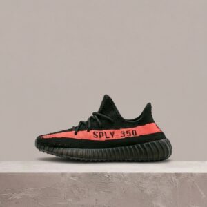 Yeezy Boost 350 V2 Cored Red Black 2016/2022, Adidas, unisex, czarno-czerwona kolorystyka, Primeknit, BY9612