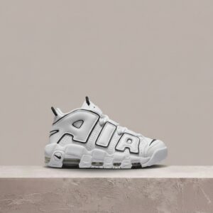 Air More Uptempo Summit White Black Sail, Nike, biało-czarna sylwetka, mid-top, klasyk Pippena, DO6718-100
