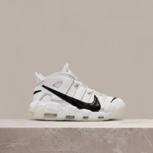 Nike Air More Uptempo 96 Copy Paste White, biało-czarny colorway, kultowy napis AIR, unisex, DQ5014-100