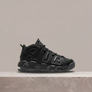 Air More Uptempo Black Velvet Brown, Nike, unisex, czarna sylwetka, skóra i syntetyk, kultowy high-top, must have do kolekcji DV1137-001