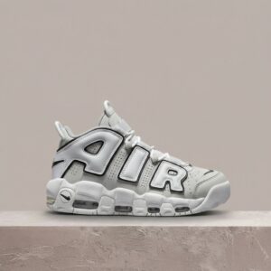 Nike Air More Uptempo 96, Photon Dust, kultowa sylwetka z napisem AIR, Max Air, szary biały, unisex, drop FB3021-001