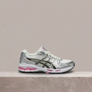 Kolekcjonerska sylwetka, ASICS GEL-Kayano 14 Cream Sweet Pink, damskie sneakersy, różowo czarne 1203A537-103