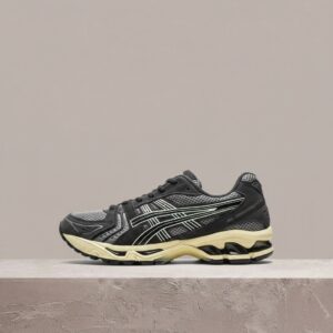ASICS GEL-Kayano 14 Clay Grey Black, retro sylwetka, szaro-czarny colorway, unisex drop, GEL, Trusstic, 1203A540-020