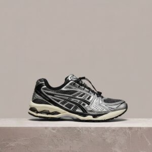 GEL-Kayano 14 Carrier Grey, ASICS unisex, Y2K retro drop, silver black colorway 1203A549-020