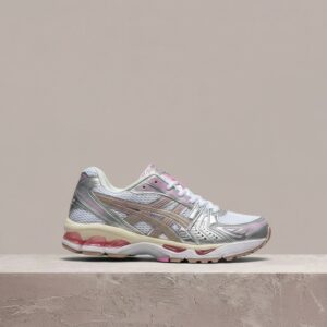 ASICS Gel-Kayano 14 Unlimited Pack White Fawn, sneakersy, drop 2024, biało srebrne, unisex 1203A667-100
