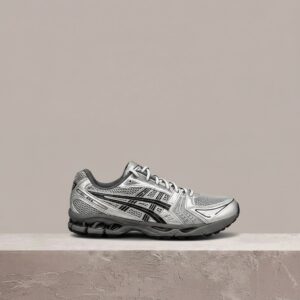 ASICS GEL-Kayano 14 Urban Research, Pure Silver Black, drop 2025, retro sylwetka, unisex, 1203A706-020