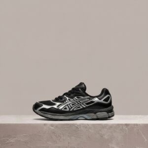 ASICS GEL-NYC, Black Graphite Grey, unisex, retro running sylwetka, GEL amortyzacja, drop 2023, 1203A280-002