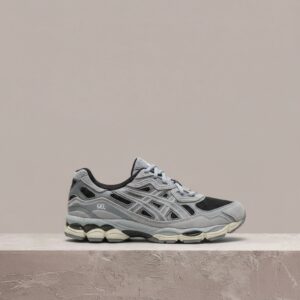 ASICS GEL-NYC Black Piedmont Grey, sneakersy unisex, czarno-grafit, siatka, syntetyk, miejska sylwetka 1203A383-004
