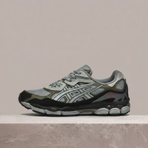 ASICS GEL-NYC szary czarny, unisex, sylwetka miejska, siatka zamsz syntetyk, do kolekcji, 1203A383-024