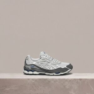 ASICS GEL-NYC Glacier Grey Gravel, retro sylwetka inspirowana modelami biegowymi, dad shoe, unisex, 1203A383-025