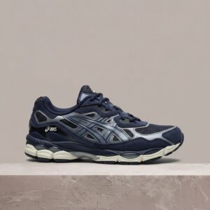 ASICS GEL-NYC Midnight Midnight, sylwetka unisex, granat z niebieskim, eko skóra, drop 1203A383-401