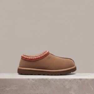 UGG Tasman II, kapcie damskie, beż brąz, zamsz, futro w środku 1174470-RYK