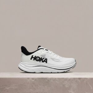 Hoka Clifton 10 White Black, unisex, jacquard knit, drop zwiększony o 3mm, dekada Cliftona, uliczna klasyka biegowa, 1162030-WBLC