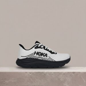 Hoka Clifton 11 White Black, drop unisex, siatka, MetaRocker, odblaski, biegówki 1176572-WBLC