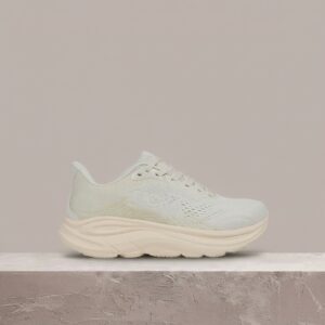 Hoka Clifton 11 damskie, Alabaster Oat Milk, beżowy sneaker, MetaRocker, siatka, drop running, 1176573-ALK